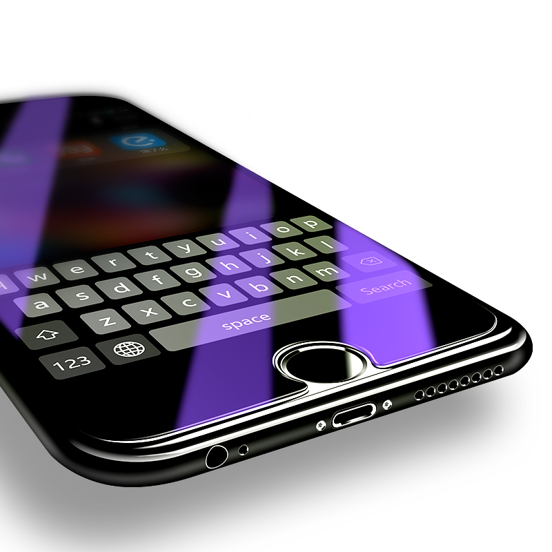 轻万适用苹果6钢化膜iphone6s保护膜apple全屏抗蓝光手机保护膜
