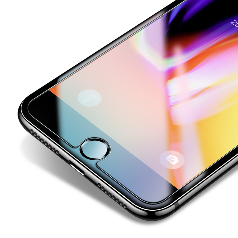 轻万适用苹果8钢化膜iphone7全屏apple抗蓝光i8手机贴膜