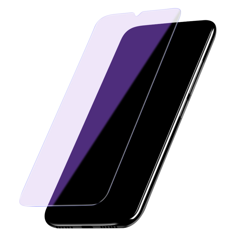 [送手机壳]轻万适用红米note7钢化膜小米redmi全屏玻璃贴膜抗紫蓝光全屏手机保护膜