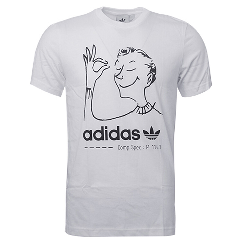 Adidas阿迪达斯三叶草男装2018夏季新款运动透气短袖圆领舒适休闲T恤CZ1765