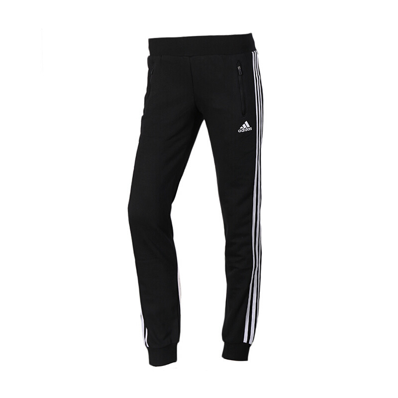 【特卖】adidas阿迪达斯女裤2017冬季新款舒适运动透气针织休闲长裤BQ1113