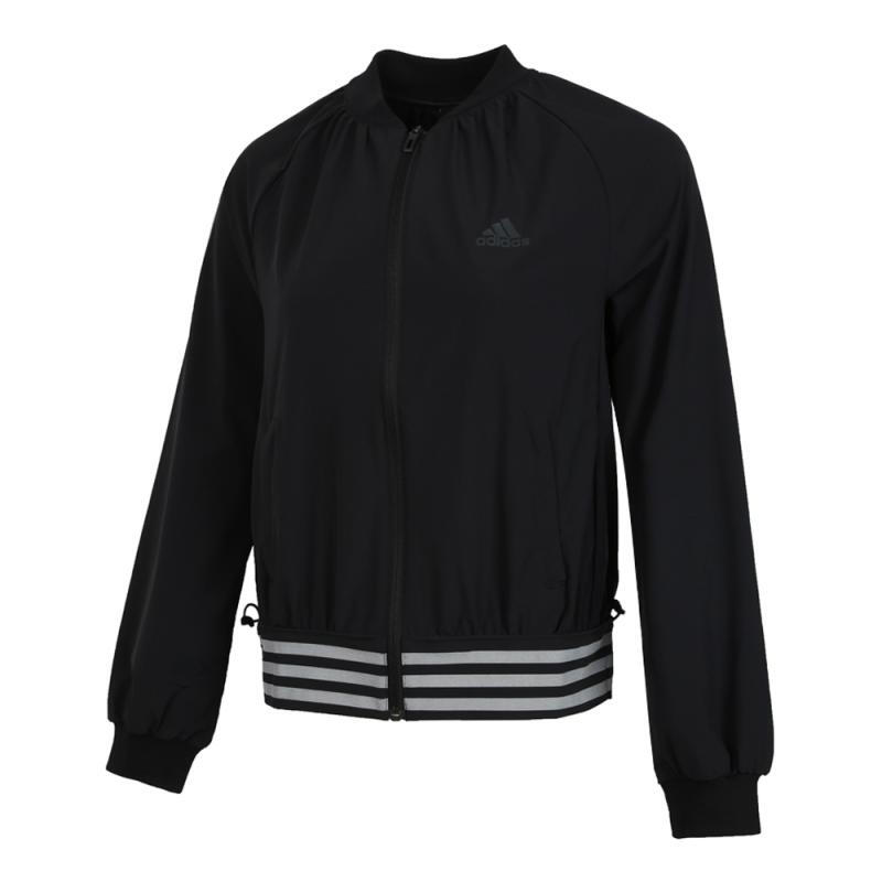 Adidas阿迪达斯女装 2018秋季新款运动服休闲舒适透气梭织夹克外套DM5312