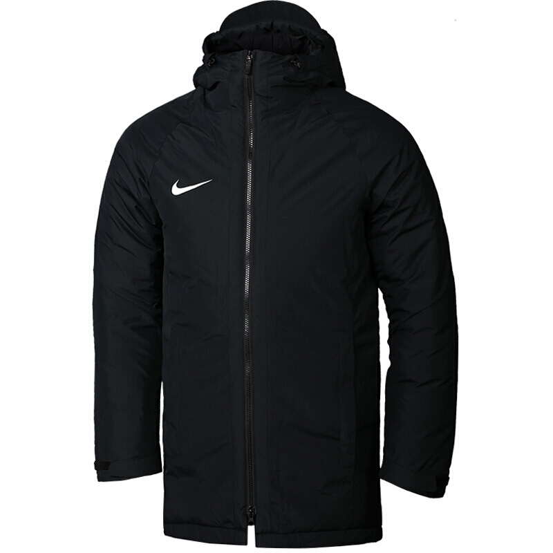 NIKE耐克男装 2018秋季新款中长款运动休闲连帽保暖防风棉衣足球训练连帽棉服 893799-010