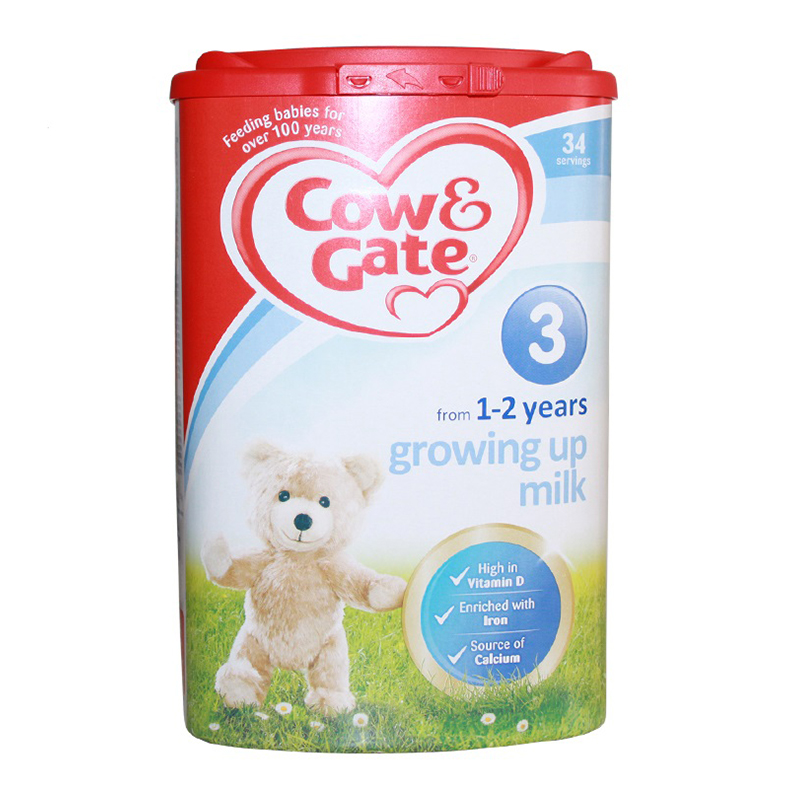 [保税]英国牛栏(Cow & Gate) 婴儿奶粉 3段 1-2岁 900g*1 (全球购)