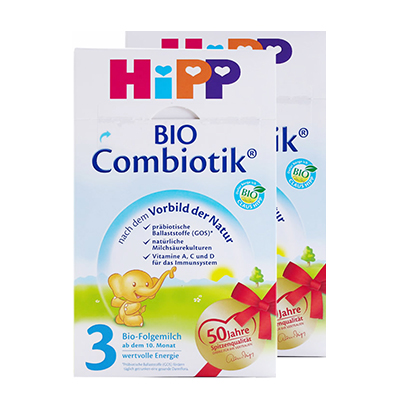 Hipp喜宝德国有机COMBIOTIK较大婴儿配方奶粉3段 10-12个月 600g*2(全球购)