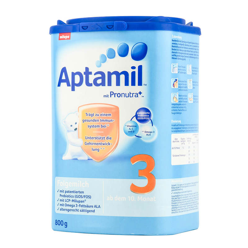 [保税]德国 爱他美(aptamil)婴儿配方奶粉 3段(10-12个月)800g*2罐 (全球购)