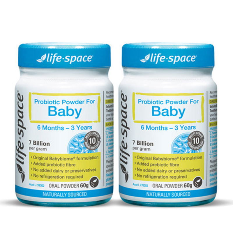 [保税]澳洲 Life Space 婴幼儿益生菌粉 (6个月-3岁)60g 两瓶装(全球购)