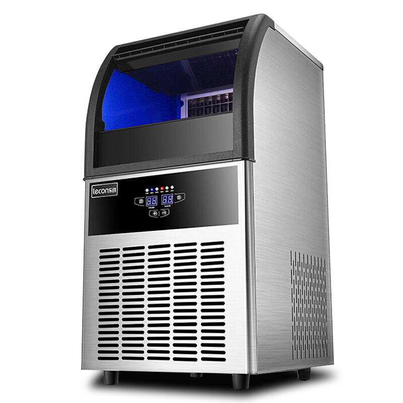 机冰块机奶茶店家用全自动大型方冰机大型不锈钢制冰机20分钟出冰510w