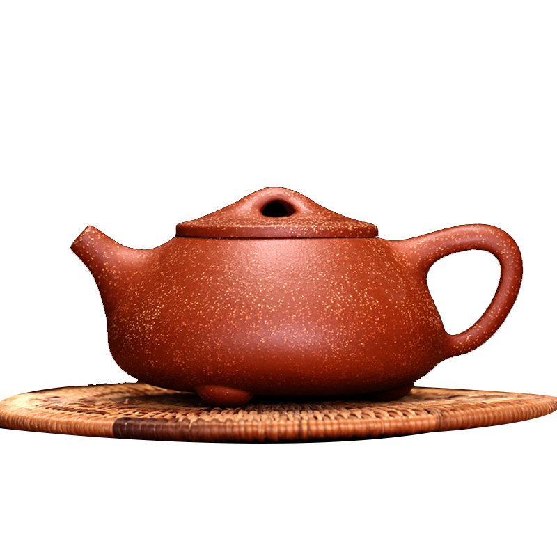 宜兴紫砂壶龙血砂石瓢壶泡茶壶纯手工茶壶功夫泡茶茶壶