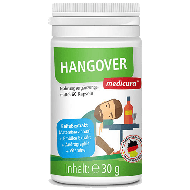 德国进口 每德(medicura) 醒酒解酒 护肝宝胶囊 60片