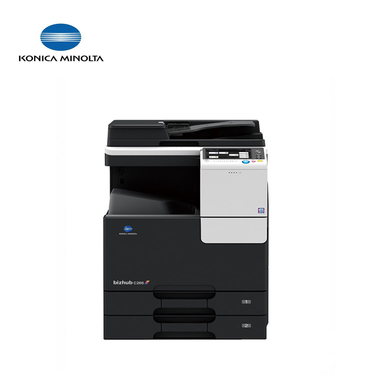 柯尼卡美能达C266 A3激光彩色数码复印机 双面打印 网络打印复印 彩色扫描 柯美C226 C266系列一体机