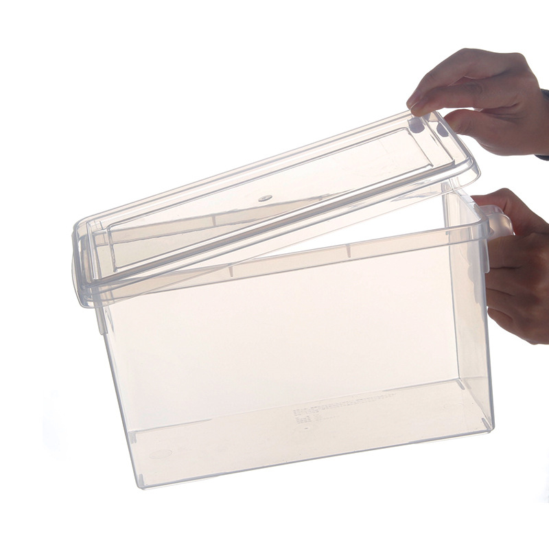 (4个装)蕴森家居冰箱收纳盒 保鲜盒大容量带手柄保鲜盒保鲜袋厨房收纳箱米桶冷冻杂粮储物盒