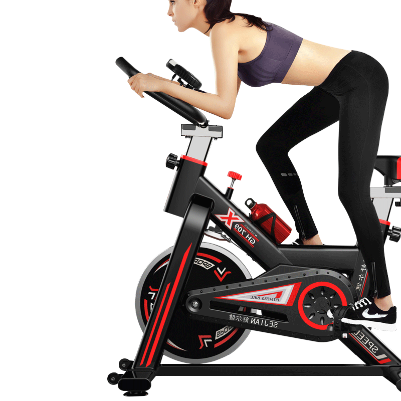 IOI-D3动感单车超静音健身车家用脚踏车室内运动自行车减肥健身器材组合 黑色