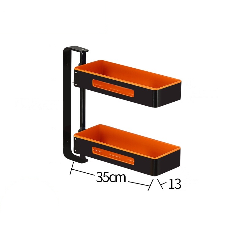 厨房置物架转角旋转调料架免打孔壁挂收纳多层省空间都市诱惑