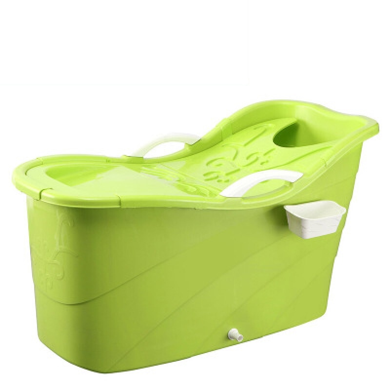 特大号沐浴桶儿童洗澡桶加厚塑料保温家用浴缸浴盆大人泡澡桶绿色老版1.2米+礼包都市诱惑