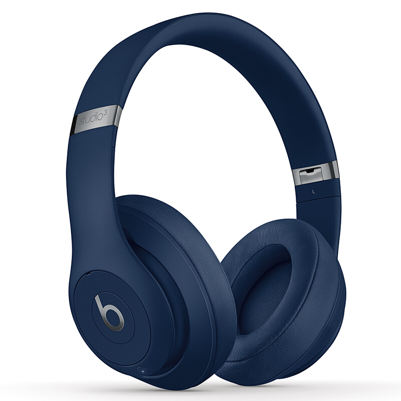 Beats Studio3 Wireless 录音师无线3代 头戴式 蓝牙耳机无线降噪 游戏耳机 蓝色 含麦克风