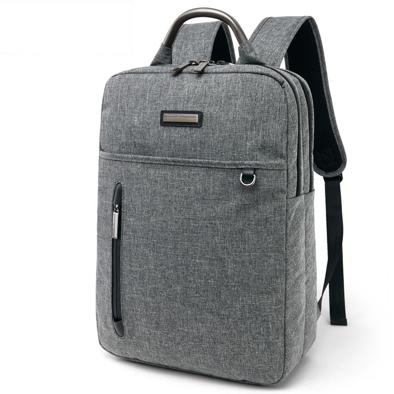 双肩包商务男士电脑包15.6寸14简约休闲手提笔记本背包