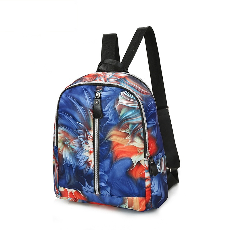 2017新款花布双肩包学生背包大容量手提包时尚休闲旅行包