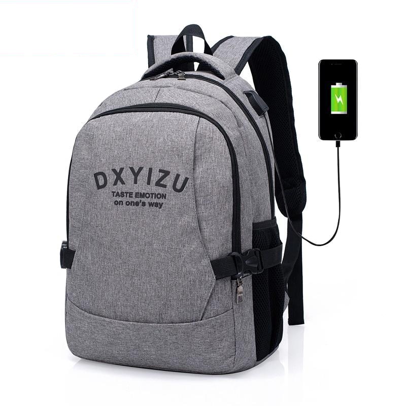 新款韩版双肩包可充电背包时尚休闲旅行大容量电脑包男大学生书包
