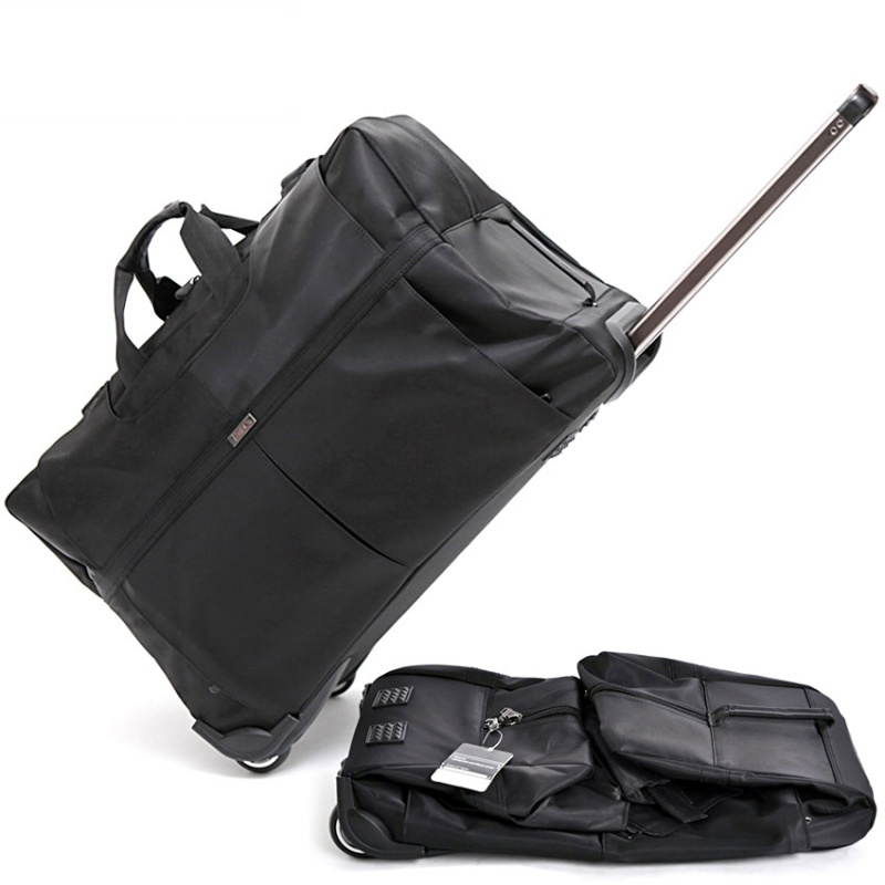 欧美简约拉杆旅行包超大容量行李包旅行袋折叠托运出差搬家包新款