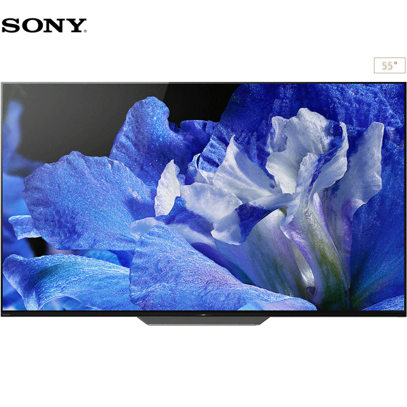 索尼(sony)kd-55a8f 55英寸 oled有机自发光 4k 智能电视 扬声屏幕
