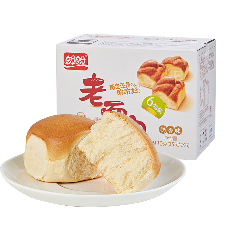 盼盼 糕点 老面包 奶香味930g(营养早餐)