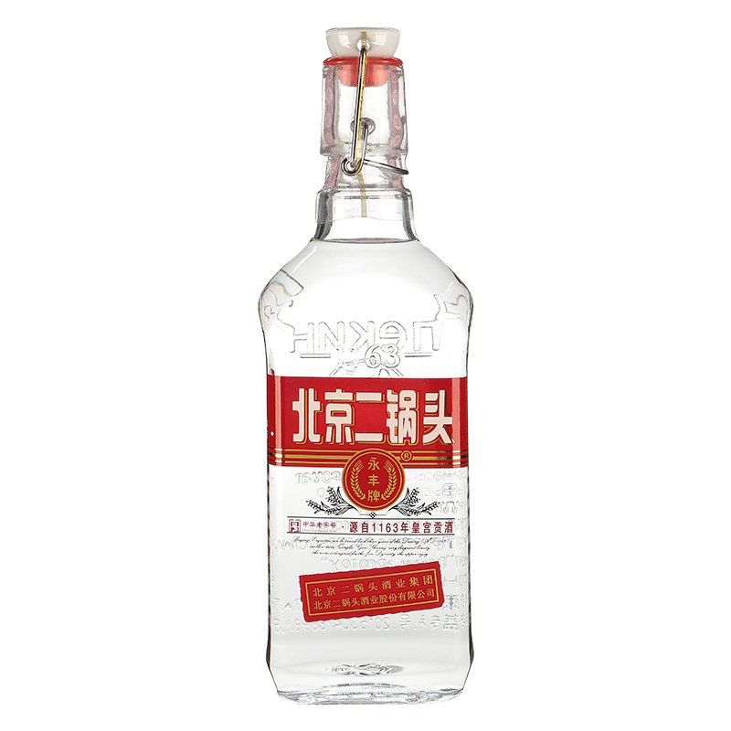 永丰二锅头出口型小方瓶红标42度 1.5L单瓶白酒