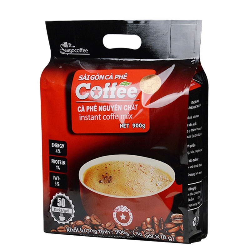越南进口 西贡咖啡 经典原味50支/900g袋装 三合一速溶咖啡浓郁口味sagocoffee GF