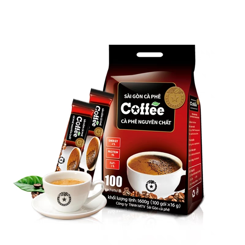 西贡咖啡 原味1600g(100条)袋装 三合一速溶咖啡越南原装进口咖啡 Sagocoffee   GF