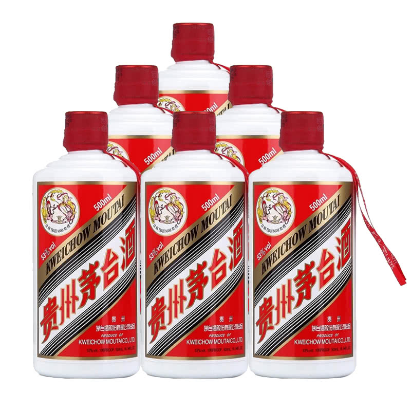 【老酒特卖】贵州茅台酒 酱香型白酒收藏酒53度飞天茅台500ml*6（2015年）非原箱