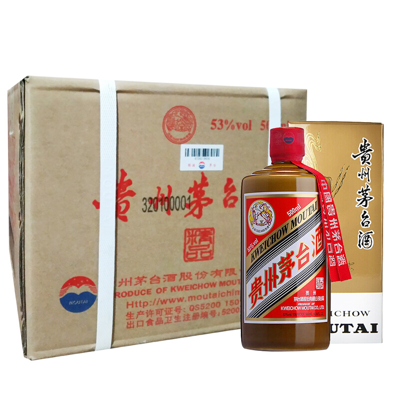 【歌德老酒行】贵州茅台酒 飞天茅台53度（精品）酱香型白酒 500ml*6瓶 整箱 官方正品