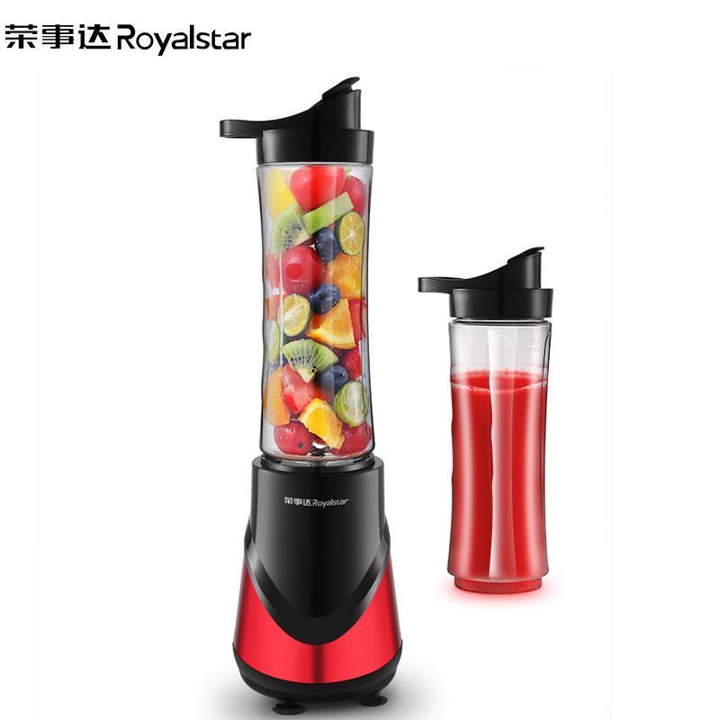 荣事达(Royalstar)搅拌机料理机多功能婴儿辅食机便携榨汁机电动迷你果汁杯 双杯配置