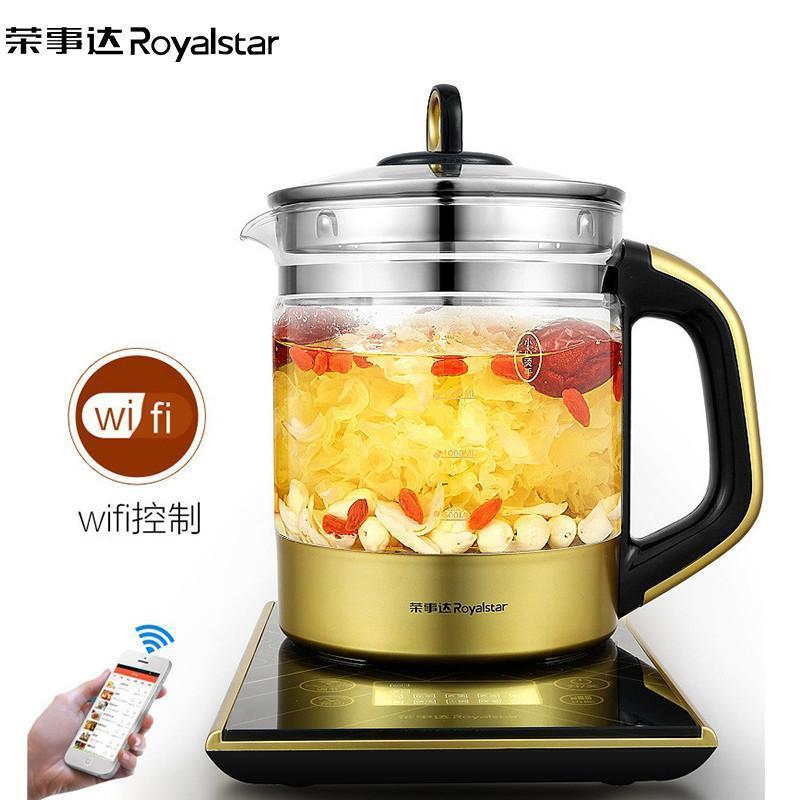 荣事达(Royalstar)养生壶全自动加厚玻璃多功能电热烧水壶花茶壶黑茶APP远程控1.8L容量