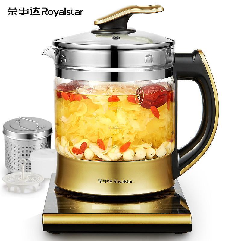 荣事达(Royalstar)养生壶全自动加厚玻璃液晶多功能电煎药壶煮茶黑茶花茶2升
