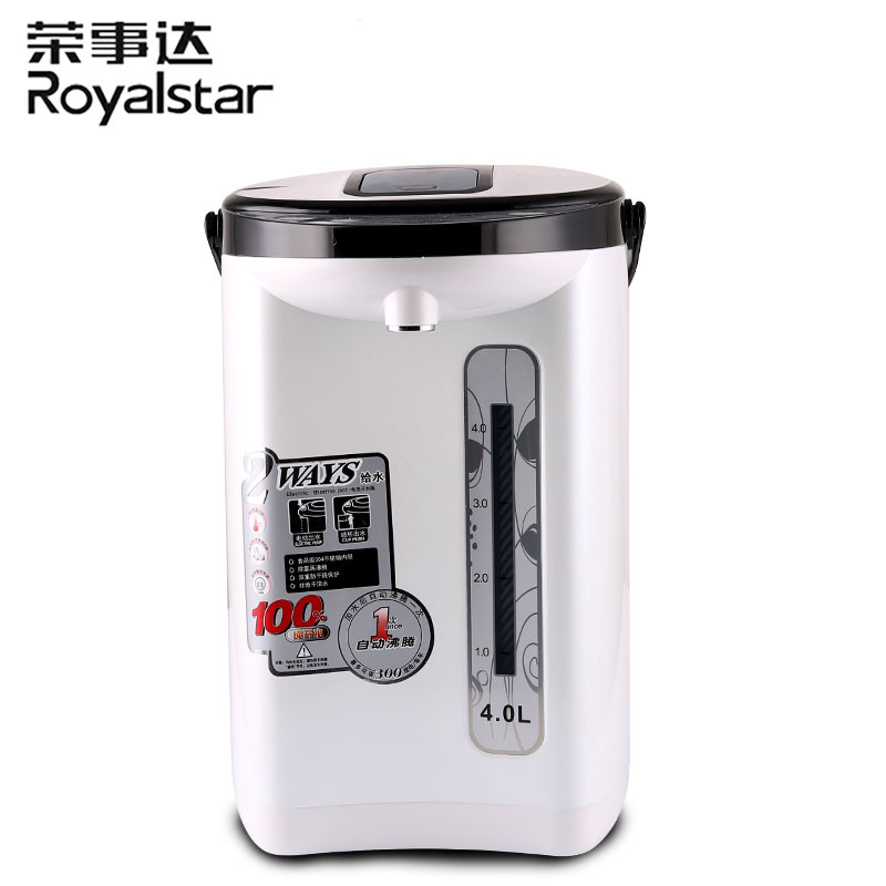 荣事达(Royalstar)电热水瓶保温防烫除氯家用商用全自动烧开水桶304不锈钢自动断电4L大容量