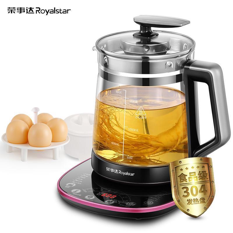 荣事达（Royalstar）养生壶家用多功能全自动加厚玻璃触控式电热水壶1.8L大容量