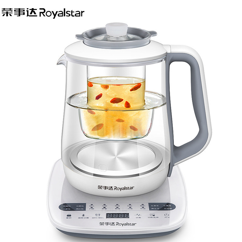 荣事达(Royalstar)养生壶家用全自动加厚玻璃燕窝壶隔水炖多功能炖盅煮茶器花茶壶2.0升大容量