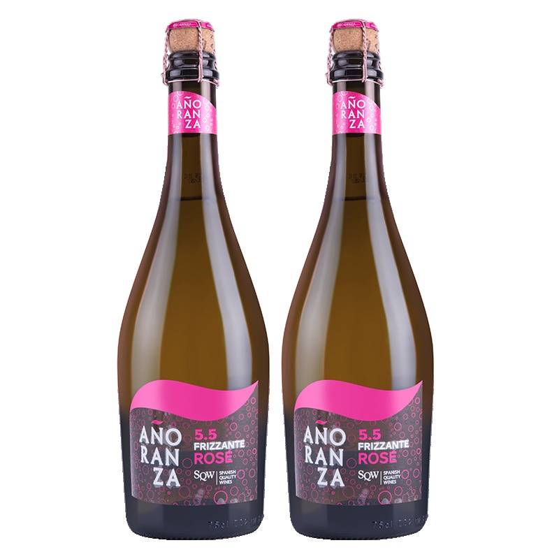 LOZANO洛萨诺酒庄西班牙原瓶进口罗曼桃红甜型气泡葡萄酒起泡酒饮料双瓶