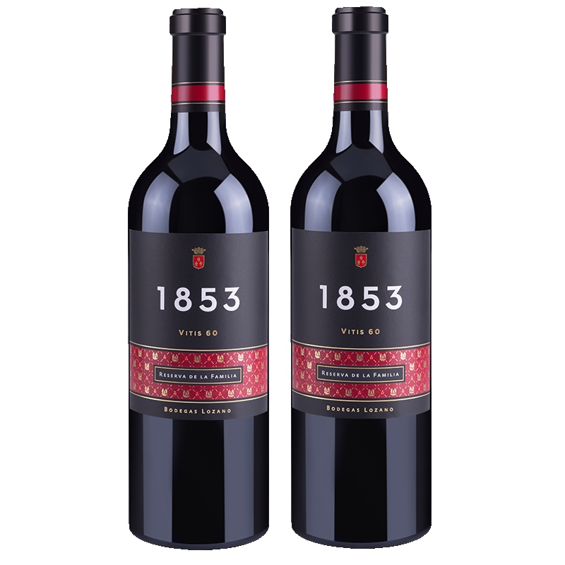 [镇店之宝]LOZANO西班牙洛萨诺特级陈酿进口干红干型葡萄酒1853布鲁塞尔国际超金奖双瓶装