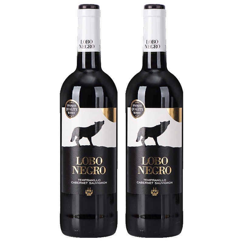 洛萨诺酒庄LOZANO西班牙原瓶原装进口洛萨诺战狼干红葡萄酒红酒双支装