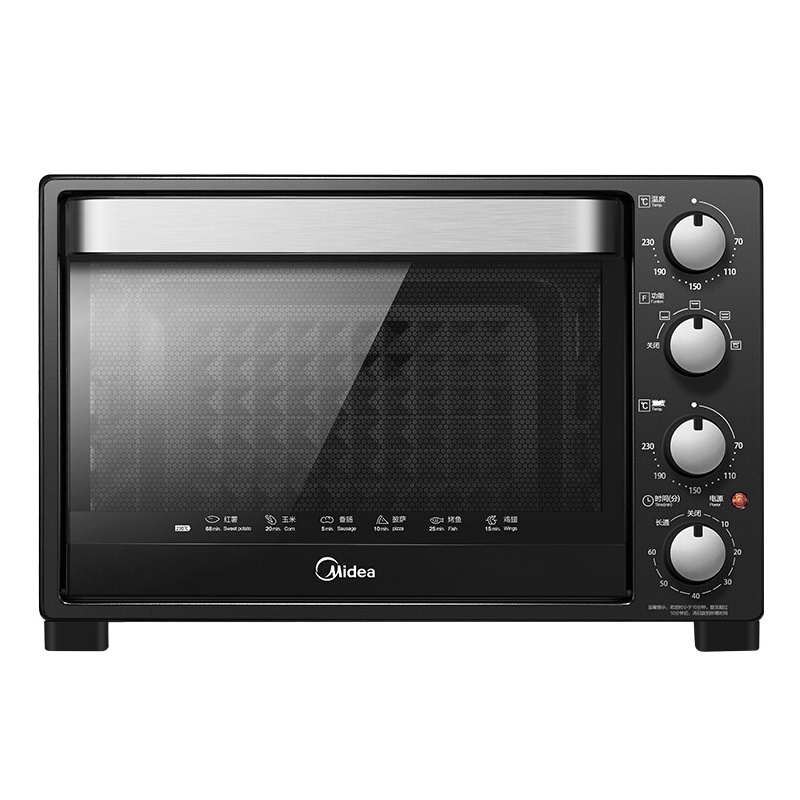 美的（Midea） 电烤箱 T3-321C黑色二代家用多功能 旋转烧烤32L