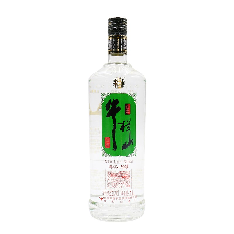 百年牛栏山 二锅头 珍品陈酿 52度1000ml（1L） 浓香型白酒 银牛 单瓶