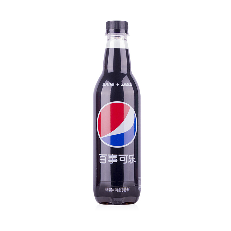 百事可乐 无糖碳酸饮料500ml*24瓶 无糖更畅饮（原百事极度可乐）