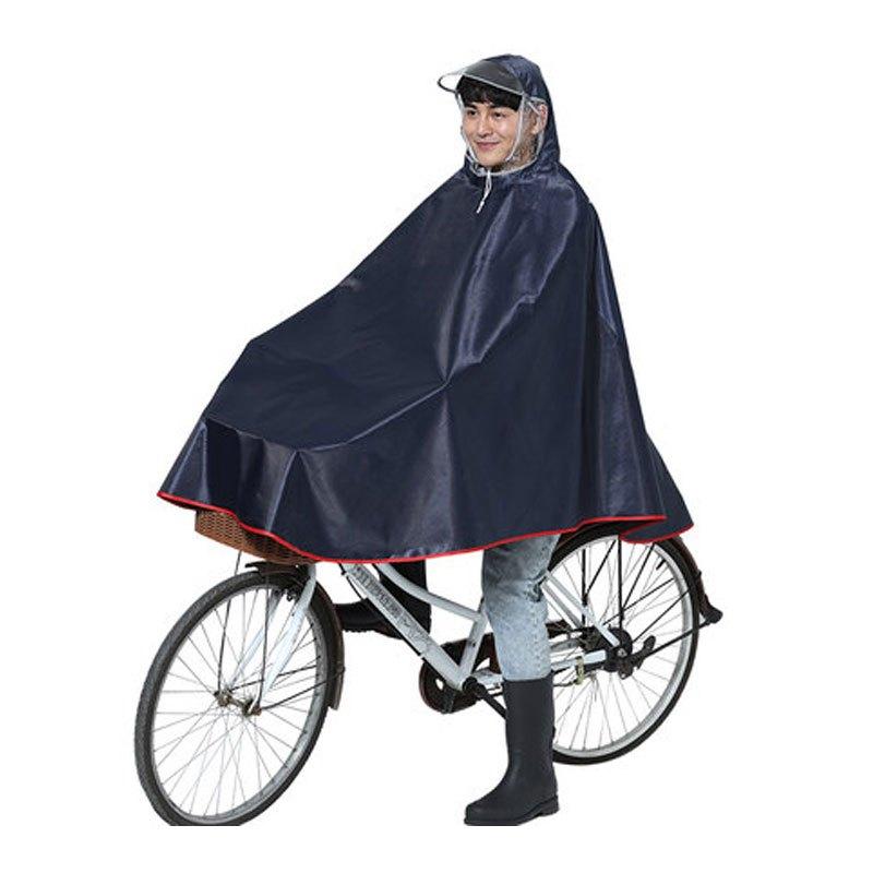 成人纯色加大加厚防风自行车雨披透明大帽檐男女成人电动单人雨衣适用一人出行雨天防护生活日用雨天用具雨披