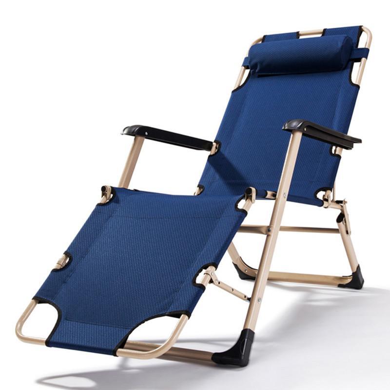 折叠椅午休椅便携户外折叠床办公室靠椅行军床沙滩椅
