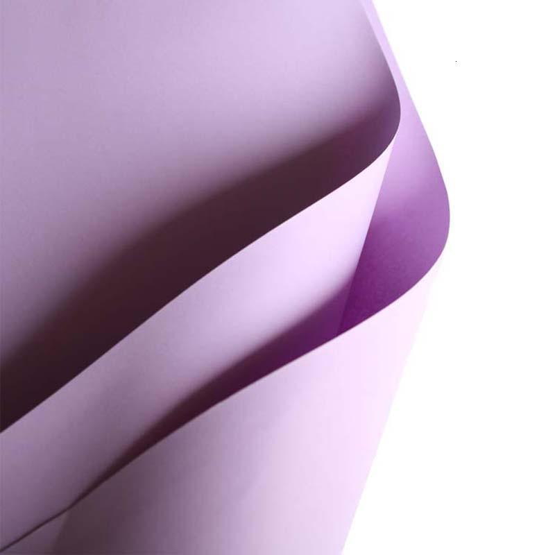 花店用品礼品包装材料包花纸牛皮纸大号花束包装纸-浅紫色60x78cm(10张)