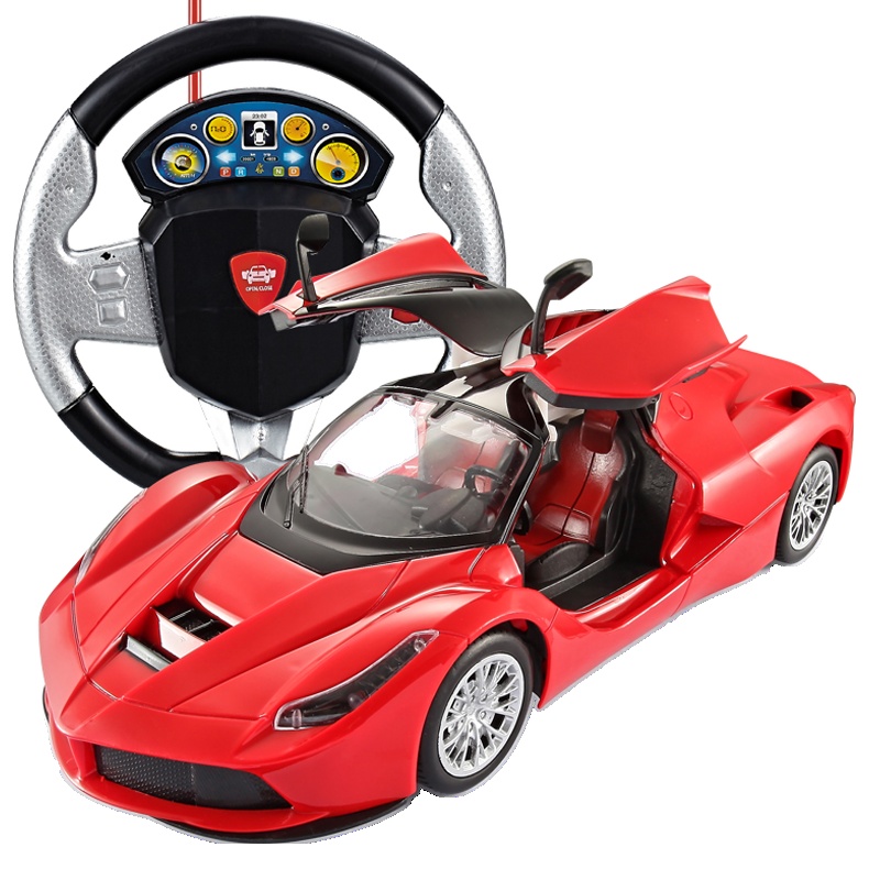 星域传奇(XINGYUCHUANQI) 超大可充电一键开门方向盘重力感应遥控汽车漂移耐摔男孩儿童玩具赛车模型