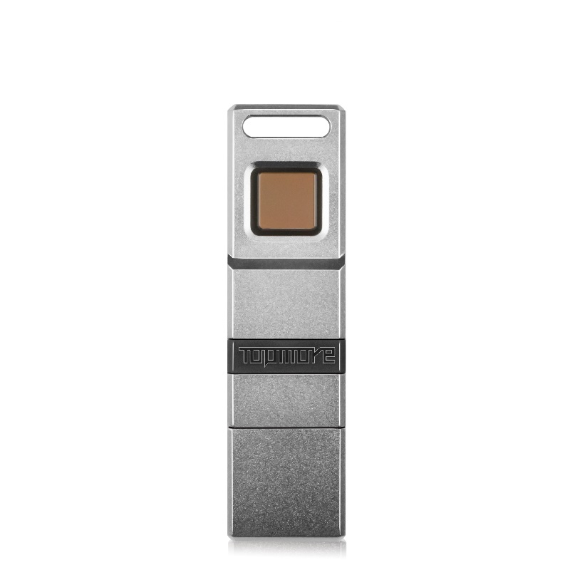 达墨 TOPMORE PHECDA USB3.0 指纹加密U盘 指纹识别优盘 商务优盘 个性U盘 16GB 银色