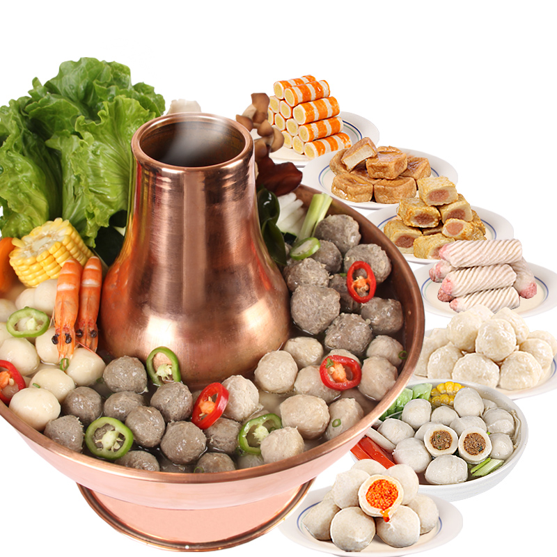 雄丰海鲜丸子 火锅食材套餐麻辣烫火锅7种口味组合装3500g