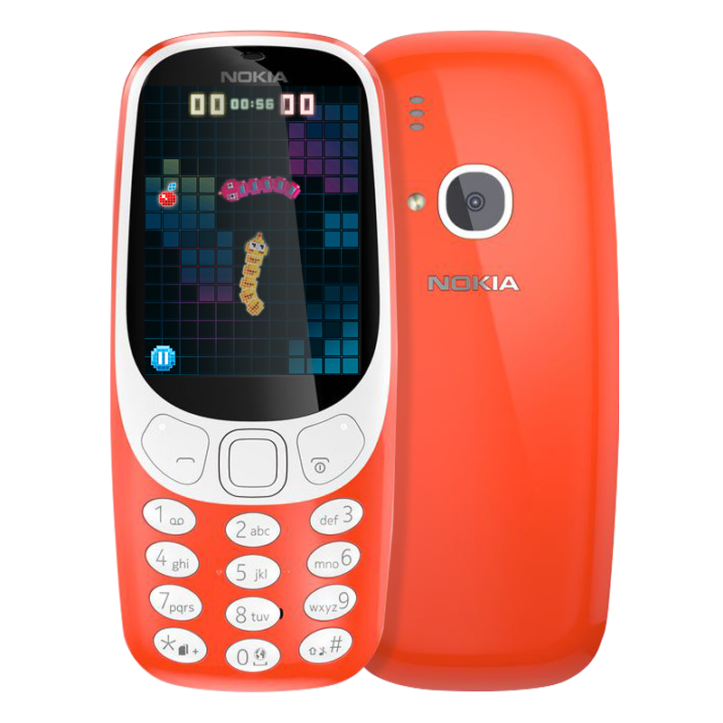诺基亚(NOKIA)3310 红色 直板按键 移动联通2G手机 双卡双待 时尚手机 经典复刻 学生备用功能机